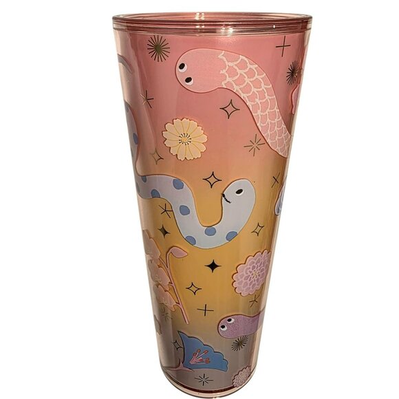 New Starbucks Cute Snake Tumbler Pastel 2025 Lunar New Year Cold Cup Mug 24oz - Picture 3 of 12
